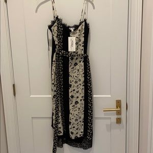 Black and white floral Likely dress new